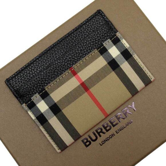 Burberry Handbags - Burberry Nova Check Wallet black brown canvas leather
